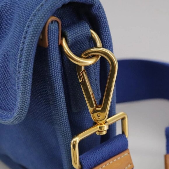 PRADA Shoulder Bag Canvas Blue Auth 111326 - Picture 12 of 16